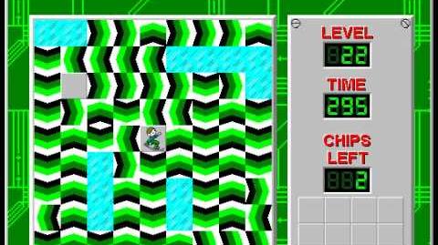 Chip's_Challenge_1_level_22_solution_-_293_seconds