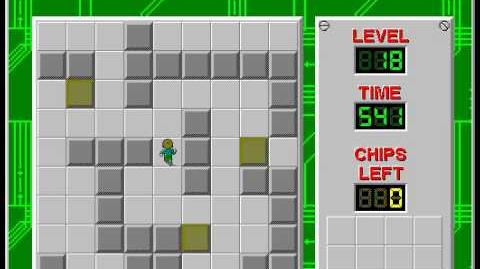 Chip's Challenge 1 level 18 solution - 434 seconds