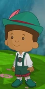 Riley in his traditional Bavarian outfit (The Sound of Echoes)