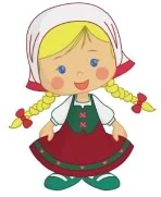 Chloe in her traditional Bavarian costume (The Sound of Echoes)