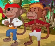 Pirate Monkey Crew Mates 1 and 2