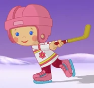 Chloe as an ice hockey player (On Frozen Pond)