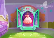 Early concept art for Chloe's closet, costume and bedroom, designed by Natasha Liberman
