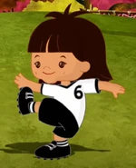 Danny as a soccer player (A Giant Problem)