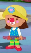 Carys as a clown (Clowning Around)