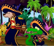 Wolf and Lizard Mariachi Band Members