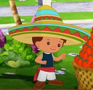 Jet Fiesta.jpg (108 KB) Jet with a sombrero and a casual wear of a singlet and shorts (Fiesta)