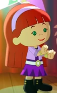 Tara as a pop star (Pre-School Musical)