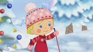 Chloe in her Norwegian winter wear (Cloudberry Cakes)