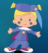 Chloe in an unused traditional Dutch costume