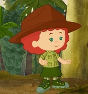 Tara as a jungle explorer (Variant #2 with dark brown hat) (Raiders of the Lost Egg)