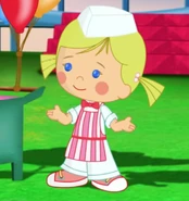 Chloe as an ice cream vendor (I Scream For Ice Cream)