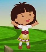 Danny in her traditional Bavarian costume (The Sound of Echoes)