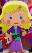 Chloe as a popstar (with a different hairdo) (Pre-School Musical)