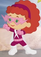 Tara as her super hero alter ego - "X Ray Girl" (Super Best Friends and Ticket to Squaresville)