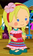 Chloe in her traditional Mexican costume (Fiesta)