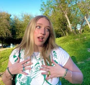 The real-life Chloe in her early adulthood