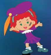 Tara in her unused Dutch Christmas costume