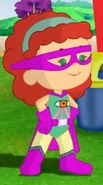 Tara as her super hero alter ego - "X Ray Girl" (Version 2, A Super Sticky Situation)