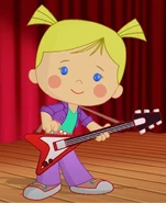 Chloe as a pop star (Pre-School Musical)
