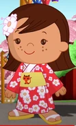 Carys in her traditional Japanese costume (Konichiwa Chloe)