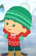 Tara in her Norwegian winter wear (Cloudberry Cakes)