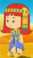 Tara as an Egyptian princess (Amid the Pyramids)