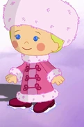 Chloe in her Russian winter wear (Turn on the Lights)