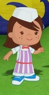 Carys as an ice cream seller (I Scream For Ice Cream)