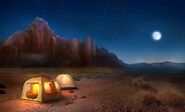 Campsite in Nevada Desert (Night) (BP)