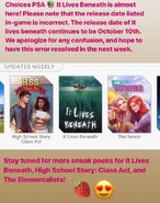 It Lives Beneath, wrong date explanation