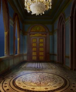 BlueAndGoldHallwayNight.jpg (166 KB) Hallway