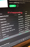 Kara & Jennifer's spotify playlist for new project