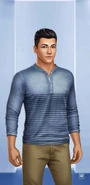 'Navy Stripes' Outfit (Male 2)