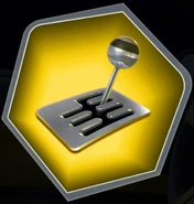 The gear shift in Logan's car