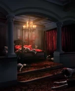 Corpses of her victims in her bloody bedroom