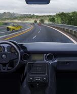 View of road from Lucas' car