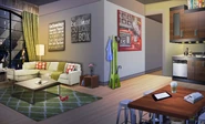 Apartment Shared by MC, Brooke & Sereena (Night)