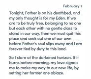 Niamh's Feb 1 entry