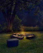 Moonstone Peak's Meadow Campfire (Night)