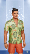 'Get Him to the Tropics' Outfit Covered with Scrapes