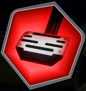 The brake pedal in Logan's car