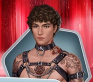 BDSM Outfit w/ Neck Tattoo