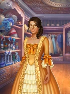 Yellow Gown with Mask Full View