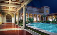 Villa Pool (Night)