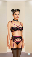 'Lady in Lace' Lingerie w/ Collar