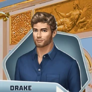 As Drake in "The Royal Romance" movie