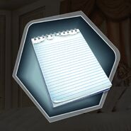 Possible Clue: Notebook
