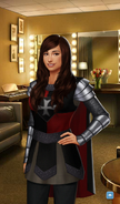 Female Rory Face 3 in Knight Costume Full View