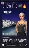 Eris Huang announcement on IG